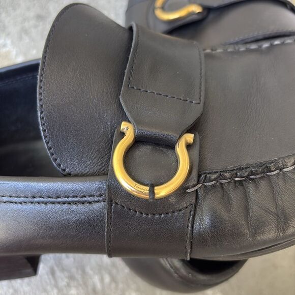 Ferragamo leather moccasins main image 8